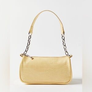 NWOT Light Yellow Tessa Faux Leather Bag